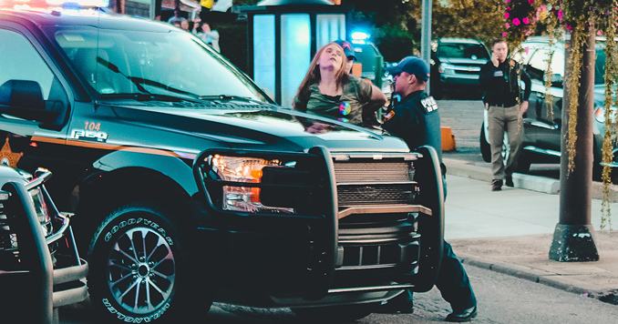 Arrested by the police