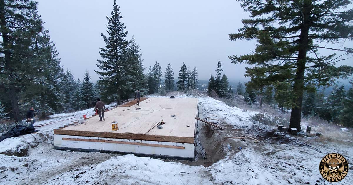 Framing out an offgrid home