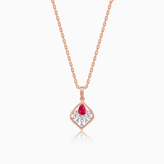 Gold Lilianth Lab Grown Diamond Pendant
