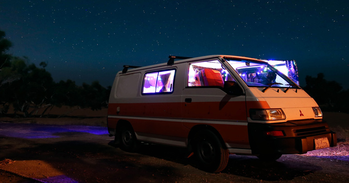Small camping van