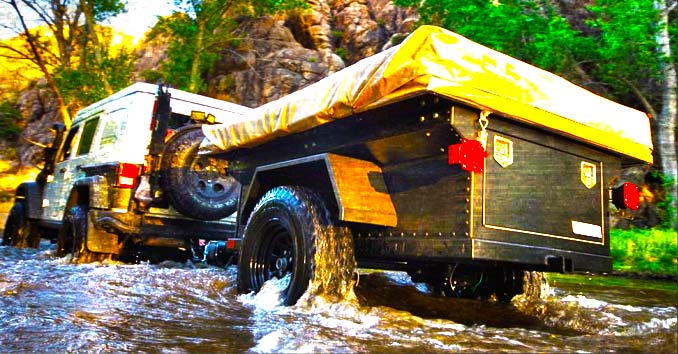 Offgrid camping bugout trailer