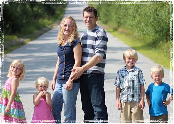 A Family who lives off-the-grid