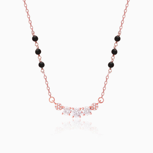 Rose Gold Zirconia Elegance Mangalsutra