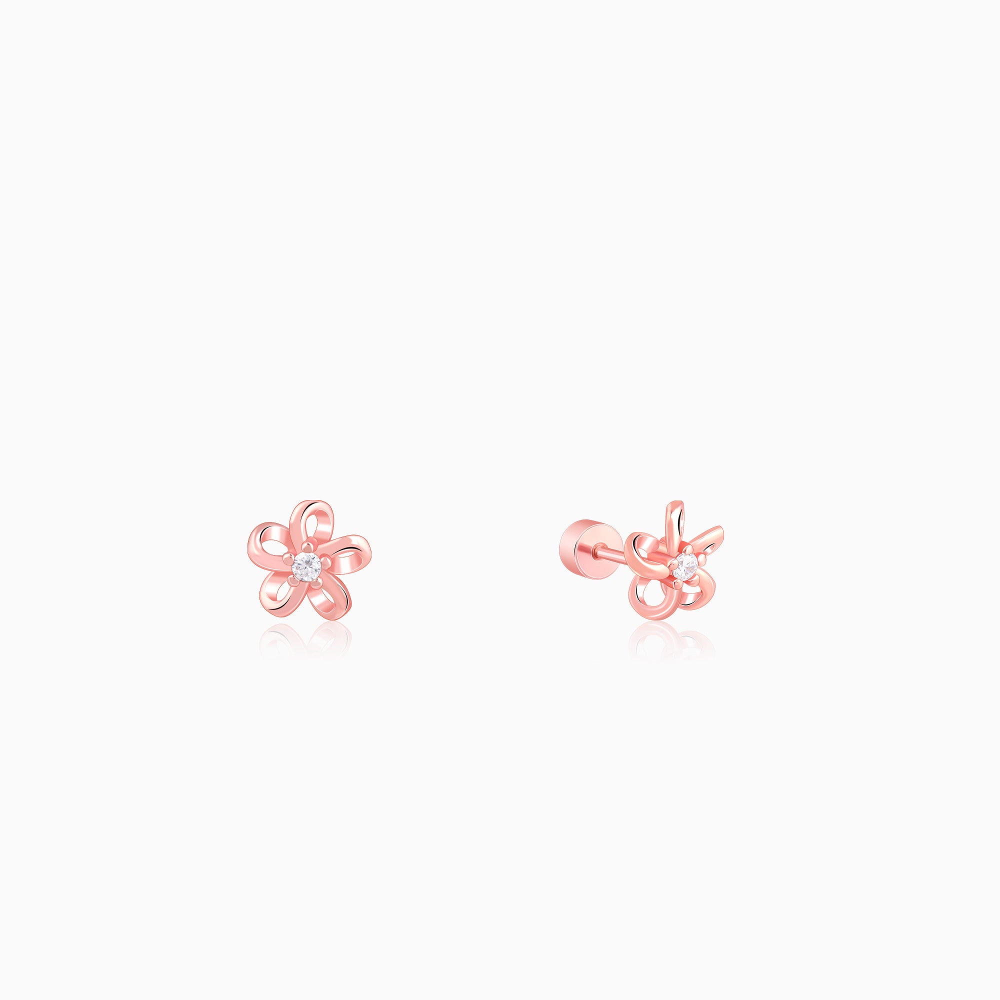 Rose Gold Zyra Ear Piercings