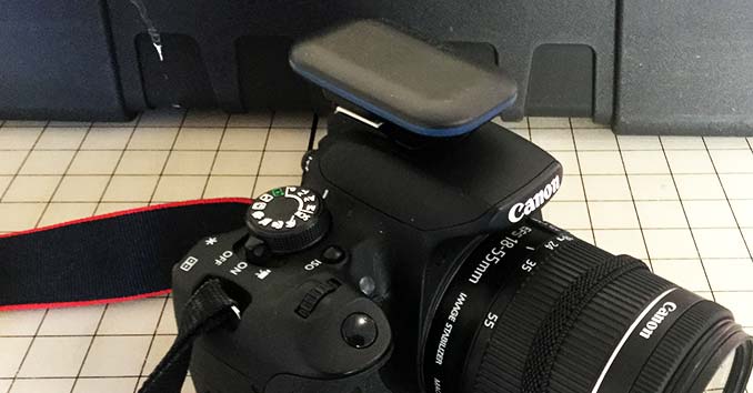Alpine Labs Pulse Camera Remote on a Canon T5i