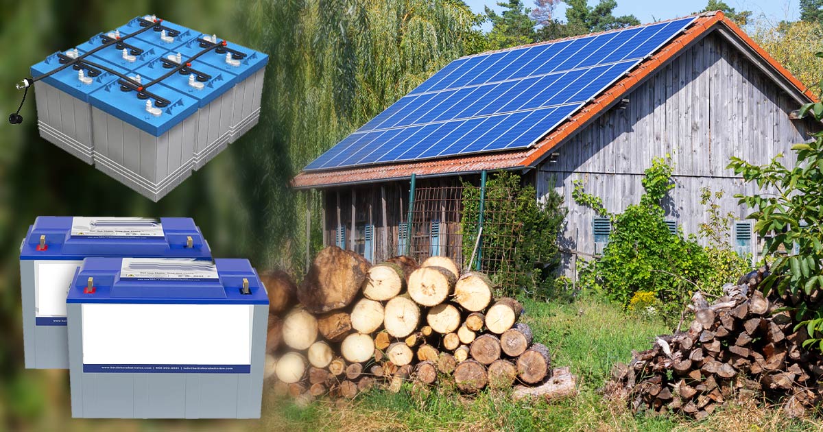 Off-grid solar batteries