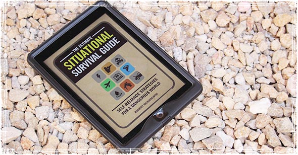 An iPad with the Ultimate Situational Survival Guide