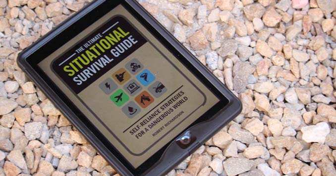 A Tablet with The Ultimate Situational Survival Guide