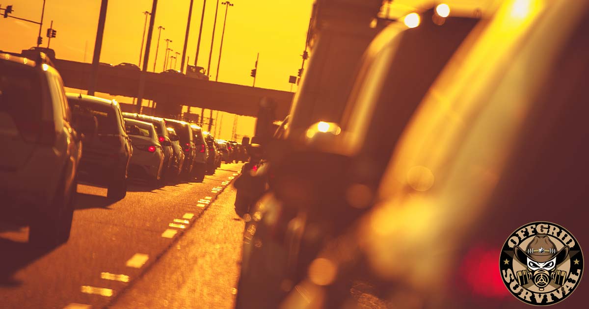 Traffic backups during a disaster