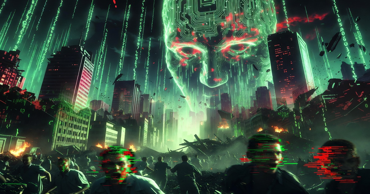 A dystopain future where AI rules the world